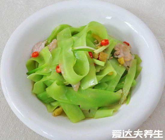 萵筍的營養(yǎng)價值及功效，利尿通乳效果好很適合產(chǎn)婦食用