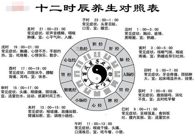 五臟對(duì)應(yīng)時(shí)辰對(duì)照表，不同時(shí)辰保養(yǎng)相對(duì)的五臟(11點(diǎn)前睡覺(jué)很重要)