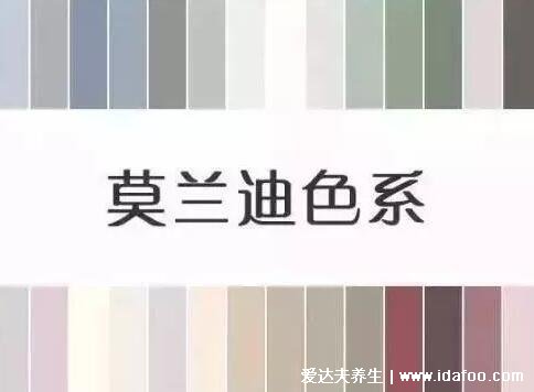 莫蘭迪色系是什么顏色衣服，飽和度不高的灰系顏色(舒緩自然)